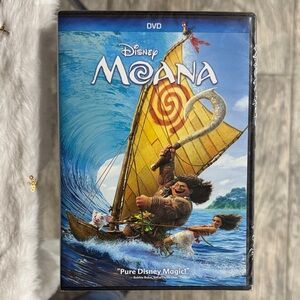 Disney Moana DVD with Blue and Gold Cover